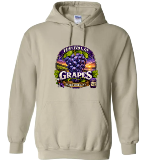 Festival Hoodie w/wine glass design
