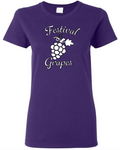 Festival of Grapes Ladies Purple Tee