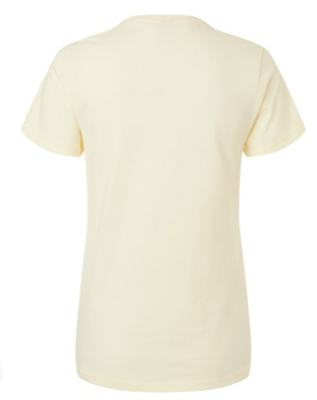 Ladies Natural Color Festival of Grapes Tee w/wine glass image