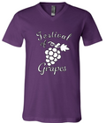 Purple Unisex V-Neck Tee